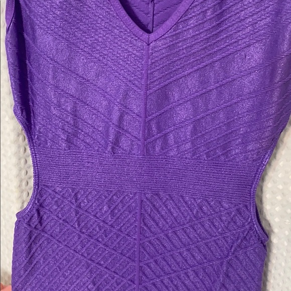 Sexy Bodycon Cutout Purple Dress - Picture 3 of 5